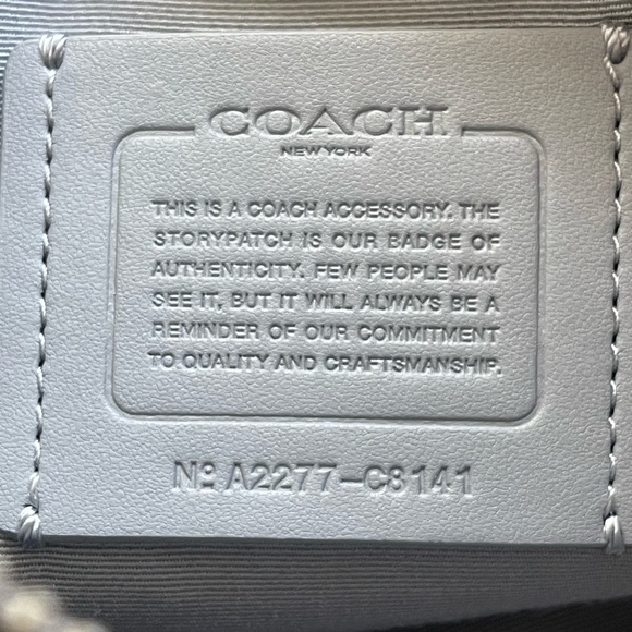 Coach Crossbody Bag and Airpods Headphones Case White Orange - Picture 4 of 7